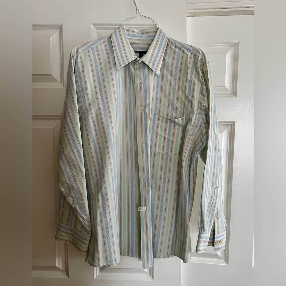 BCBG Attitude Striped Mens shirt XL